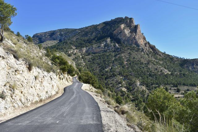 Las obras del camino de Los Chaparrales