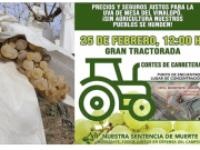 El campo alicantino se moviliza este martes 25 de febrero con una tractorada Gran tractorada Alicante
