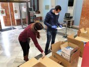 Elda reparte el material sanitario remitido por la Generalitat para los 17 municipios del Alto y Medio Vinalopó