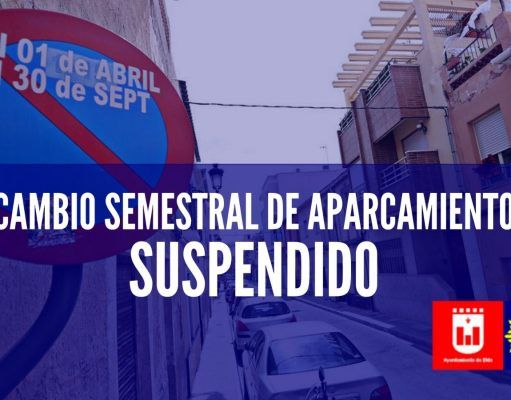 Suspendido el cambio semestral de aparcamiento previsto para el 1 de abril por la declaración del estado de alarma Suspendido el cambio semestral de aparcamiento previsto para el 1 de abril por la declaración del estado de alarma
