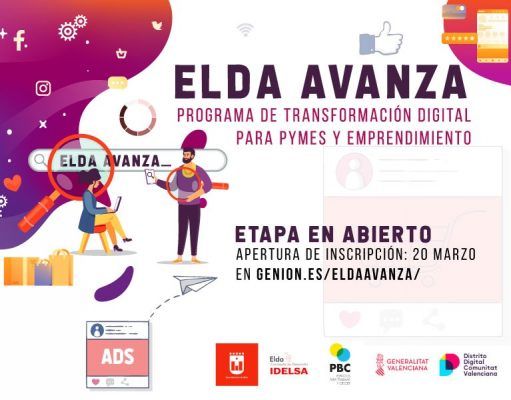 Idelsa amplía el acceso a Elda Avanza a todas las pymes y comercios que quieran participar en las sesiones virtuales Programa Elda Avanza 2020