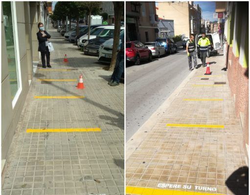 Petrer extrema las medidas de seguridad en las farmacias para el reparto de mascarillas previsto por Consellería a mayores de 65 años y colectivos de riesgo