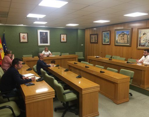 Petrer renuncia a invertir 1,2 millones de su superávit de 2019 en la piscina municipal para hacer frente a la crisis del coronavirus Reunión alcaldesa Petrer