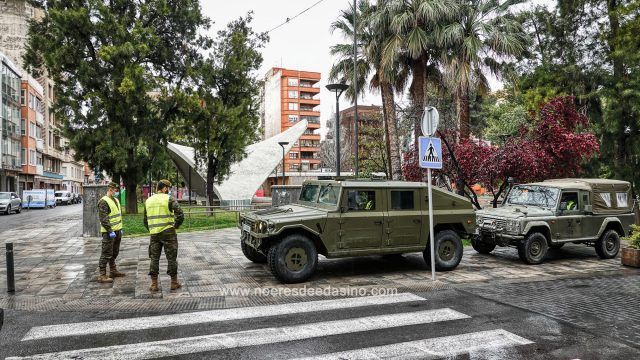 El MOE, del Ejército de Tierra, ha regresado hoy a Elda