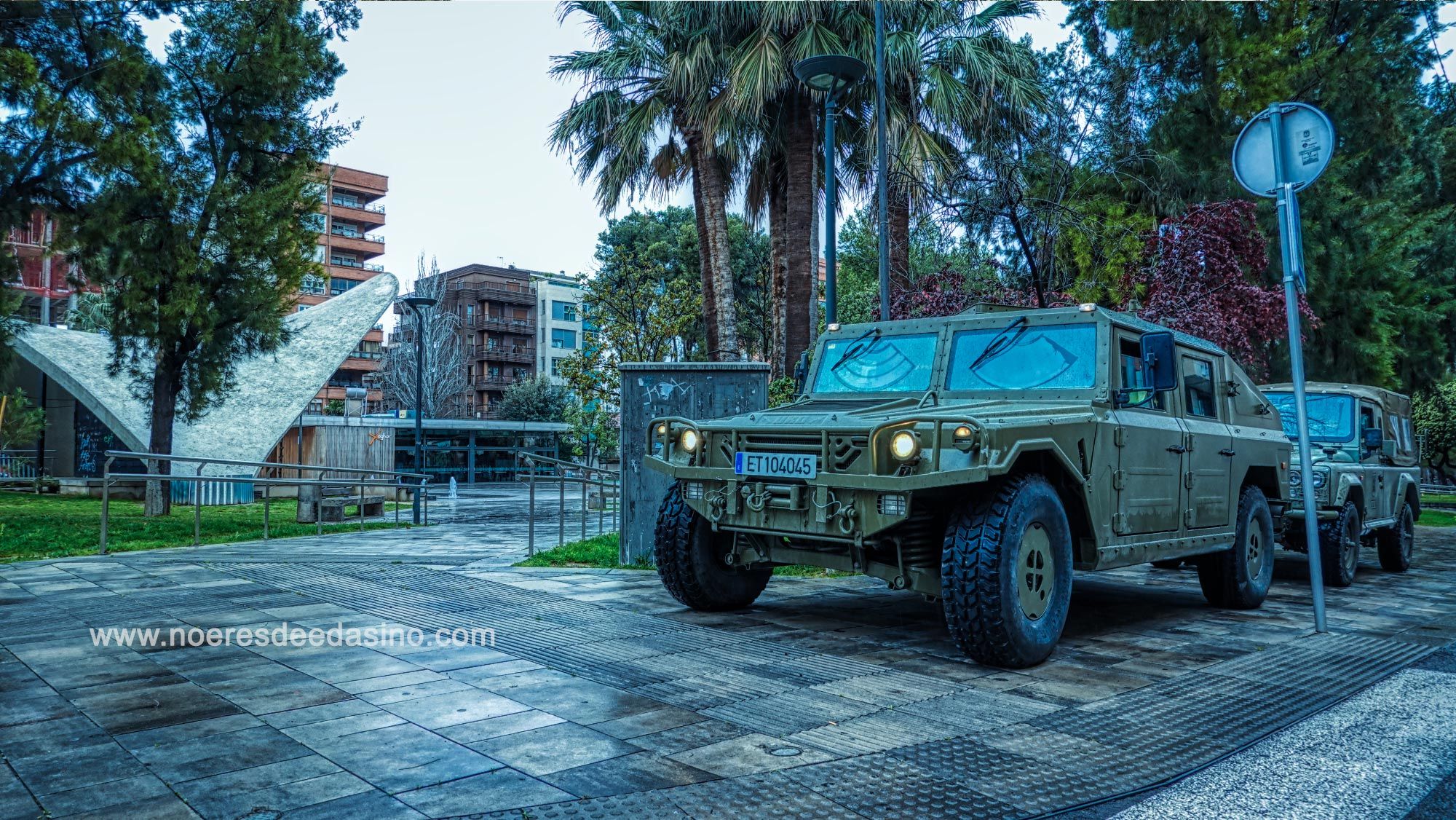 El MOE, del Ejército de Tierra, ha regresado hoy a Elda