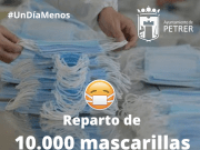 El Ayuntamiento de Petrer repartirá mañana 10.000 mascarillas Mascarillas Petrer
