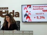 Varias asociaciones juveniles de Elda renuncian a la subvención municipal para que se destine a ayudas sociales Anabel García, concejala de Juventud de Elda