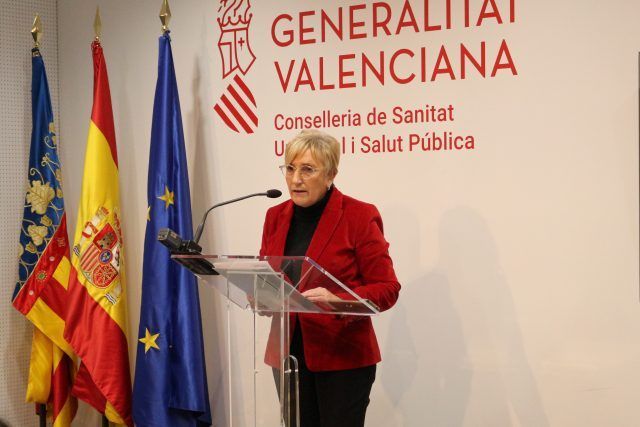 La consellera de Sanidad, Ana Barceló, en rueda de prensa.