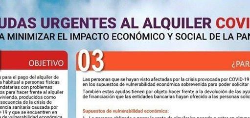 Ayudas al alquiler a familias afectadas por la crisis del COVID-19 – Emudesa – Conselleria de Vivienda ayuda alquiler Elda - covid19