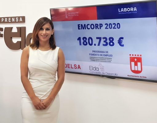 Elda recibirá 180.738 euros del programa Emcorp para la contratación de 16 personas desempleadas mayores de 30 años