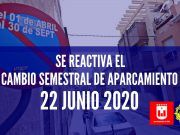 El 22 de junio se reactiva el cambio semestral de aparcamiento en Elda, con el levantamiento del estado de alarma El cambio semestral de aparcamiento se reactiva el próximo 22 de junio