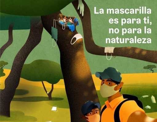 El Ayuntamiento de Elda se suma a la campaña para promover el uso responsable de las mascarillas en espacios naturales y sensibilizar sobre los efectos de su abandono