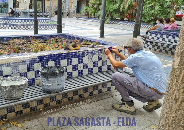 Reparación de los desperfectos de la Plaza Sagasta