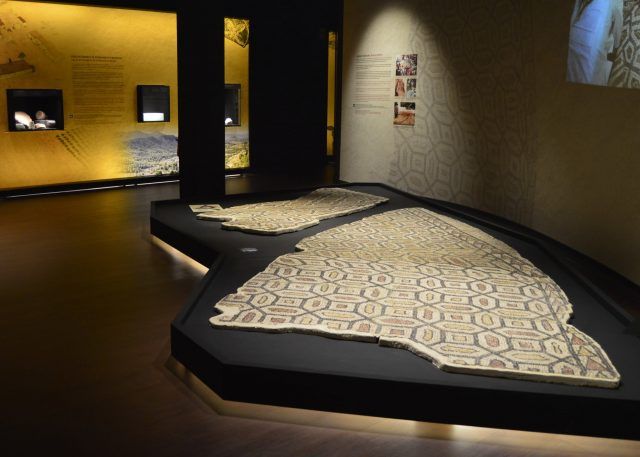 Exposición del mosaico en el nuevo y flamante Museo municipal Dámaso Navarro. Foto: Museo de Petrer