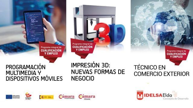 3 cursos de formación de la Cámara de Comercio destinados a jóvenes sin empleo