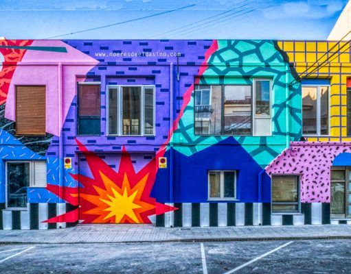 El artista Antonyo Marest pinta su primer mural en Elda tras trabajar en medio Mundo Mural de Antonyo Marest en Elda