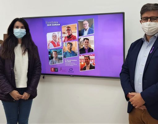 7 hombres protagonizan la nueva campaña contra la violencia machista, puesta en marcha por el Ayuntamiento de Elda ‘Hombres que suman’ contra la violencia machista
