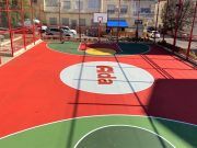 Remodelación de la pista multideportiva urbana situada en la calle Plutón de Elda Pista multideportiva urbana situada en la calle Plutón de Elda