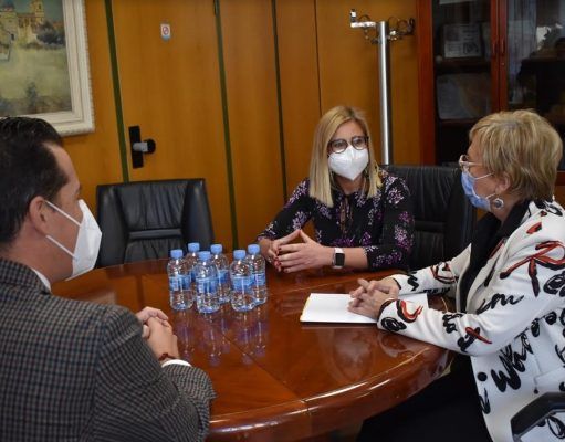 La consellera de Sanidad, Ana Barceló, se ha reunido en el Ayuntamiento de Petrer con los alcaldes de Petrer y Elda Ana Barceló se ha reunido en el Ayuntamiento de Petrer con los alcaldes de las dos ciudades para explicarles la situación epidemiológica.