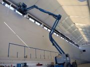 La concejalía de Deportes de Petrer está llevando a cabo obras de mejora del trinquete municipal de pilota valenciana Trinquete municipal de Petrer, de pilota valenciana