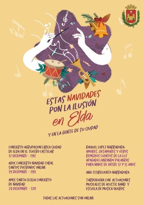 Programa de eventos y actuaciones navideñas