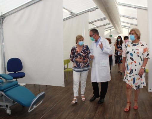 La Comunitat Valenciana acondiciona 280 camas en los hospitales de campaña para descongestionar la presión por el covid19 Hospital de campaña de Alicante - Archivo - Gva.es