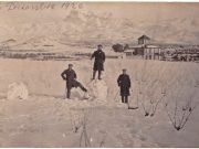 Sale a la luz una foto de la gran nevada en Elda del año 1926, casi 100 años después Nevada en Elda 26 diciembre de 1926