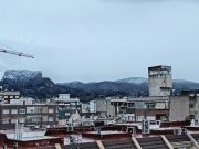 Nieve desde el Valle de Elda – Petrer. La silla del Cid, Los Chaparrales, Catí Nevada 07-01-2021 Petrer - Elda - Catí Foto: Juan Justamante