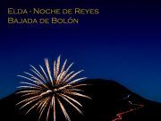 Sólamente dispositivos led para la Bajada de Antorchas de Bolón por la alerta de incendios a causa de fuertes rachas de viento Bajada de antorchas en Bolón, Elda, la noche de Reyes Magos Foto - @juanjustamante