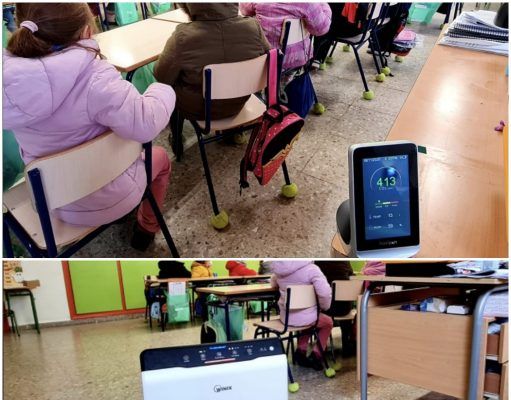 El Consell aprueba el suministro de urgencia de 8.000 purificadores de aire para los centros educativos Purificadores de aire y detectores de nivel de CO2 en colegios de Elda
