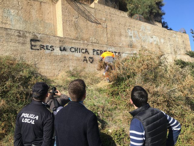 Ataques al patrimonio con pintadas en el Castillo-fortaleza de Petrer