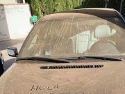 Elda y Petrer cubiertos de polvo sahariano, al igual que muchas poblaciones de la Comunitat Valenciana Polvo sahariano sobre Elda Petrer