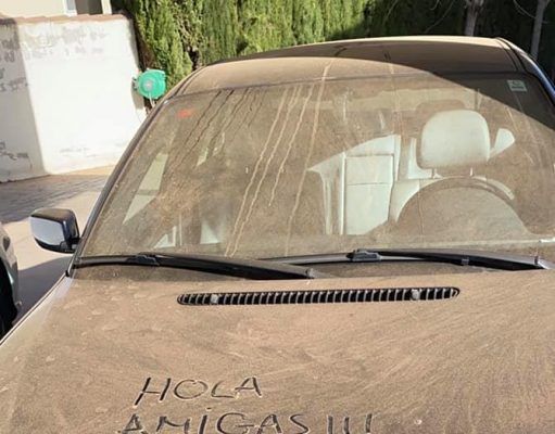 Elda y Petrer cubiertos de polvo sahariano, al igual que muchas poblaciones de la Comunitat Valenciana Polvo sahariano sobre Elda Petrer