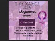 La Asamblea Feminista Vinalopó Mitjà convoca una cacerolada a las 20h el 8 de marzo desde los balcones La Asamblea Feminista Vinalopó Mitjà convoca una manifestación desde los balcones para el 8 de marzo