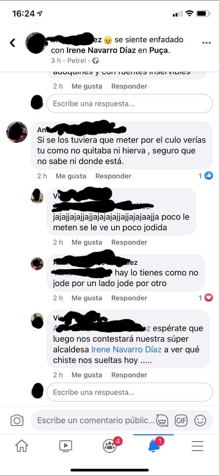 La alcaldesa cursa la denuncia por el ataque machista en Redes Sociales