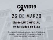 El Ayuntamiento de Elda decreta el próximo viernes día de luto oficial y convoca tres minutos de silencio tras superarse las cien víctimas mortales por el Covid-19 en la ciudad El Ayuntamiento de Elda decreta el próximo viernes día de luto oficial