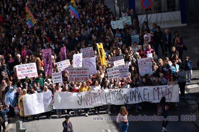 Manifestación 8M 2018 Elda - Petrer - Archivo