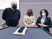 Restaurada una suela de esparto de época romana hallada en los años setenta en el Yacimiento de El Monastil de Elda El Museo Arqueológico de Elda restaura una suela de esparto de época romana