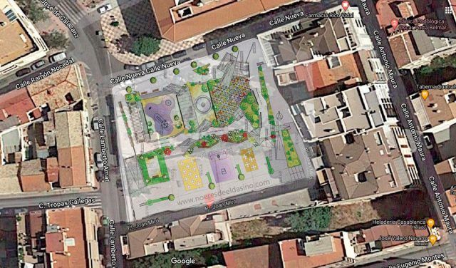 Remodelación y ampliación de la Plaza Joan Miró incluida en el Plan ‘Elda Renace’