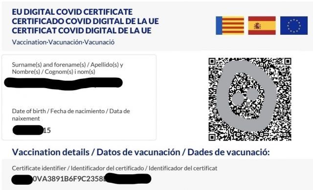 Certificado COVID digital de la UE