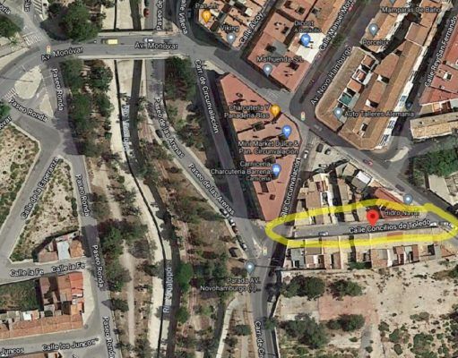 Renovación de las aceras y asfaltado de la calle Concilios de Toledo de Elda para mejorar la accesibilidad global de la zona Calle Concilios de Toledo Elda