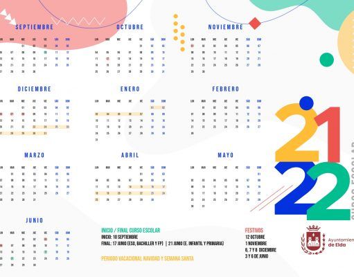 El calendario escolar en Elda arrancará el próximo 10 de septiembre Calendario Escolar Elda 2021 - 2022