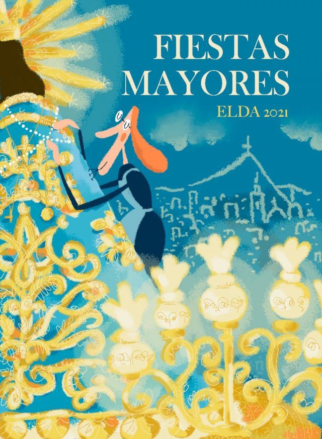 La ilustradora eldense Luisa Vera ha diseñado la portada de la revista FIESTAS MAYORES ELDA 2021