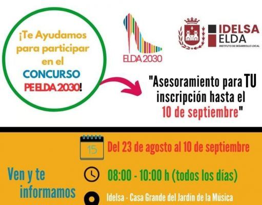 Idelsa ofrecerá a partir del lunes asesoramiento personalizado para los comercios que quieran participar en el Concurso #Elda2030 Concurso #Elda2030