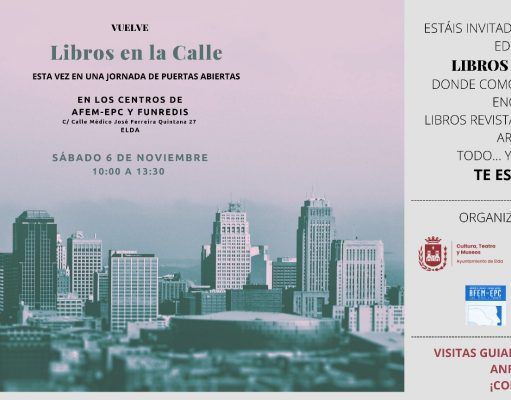 Las instalaciones de la AFEM-EPC y Funredis acogen este sábado la recuperación de ‘Libros en la Calle’ como punto de encuentro cultural en Elda Recuperación de ‘Libros en la Calle’ como punto de encuentro cultural