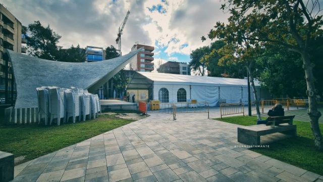 La carpa de la Plaza Castelar