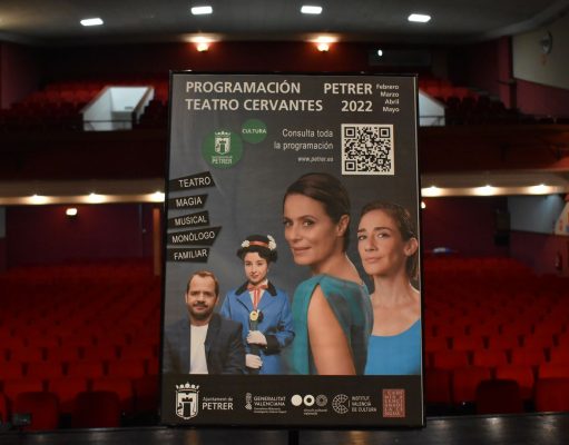 El próximo sábado 5 de febrero, el Teatro Cervantes de Petrer estrenará su nueva temporada teatral para los meses de febrero a mayo Teatro Cervantes de Petrer estrenará su nueva temporada teatral para los meses de febrero a mayo