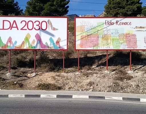 El Ayuntamiento de Elda renovará más de 700 placas identificativas de un centenar de calles y avenidas de la ciudad Placas identificativas de calles y avenidas de Elda