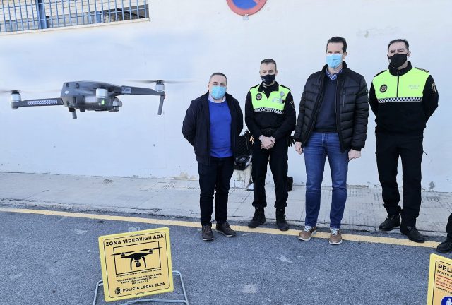 Drones de vigilancia de la Policía Local de Elda