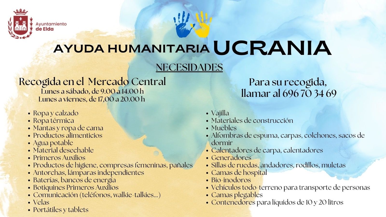 Ayuda Humanitaria para Ucrania en Elda